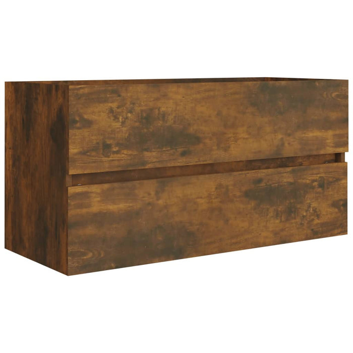 Dulap chiuvetă, stejar fumuriu, 90x38,5x45 cm, lemn prelucrat - WALTI WALTI