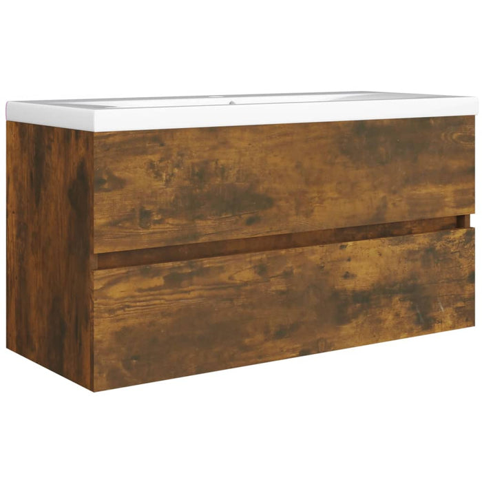 Dulap chiuvetă, stejar fumuriu, 90x38,5x45 cm, lemn prelucrat - WALTI WALTI