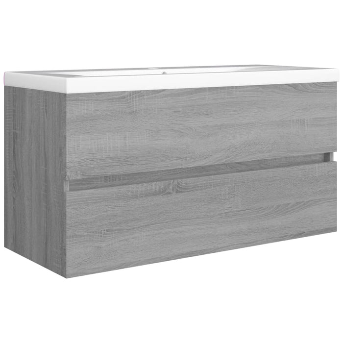 Dulap de chiuvetă, sonoma gri, 90x38,5x45 cm, lemn prelucrat - WALTI WALTI