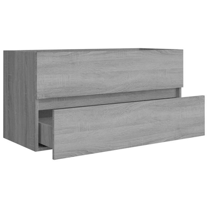 Dulap de chiuvetă, sonoma gri, 90x38,5x45 cm, lemn prelucrat - WALTI WALTI