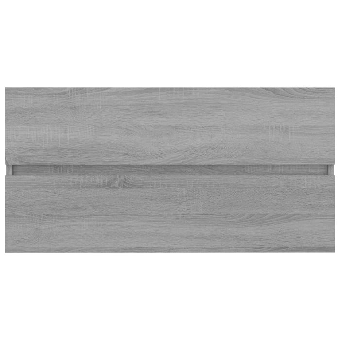 Dulap de chiuvetă, sonoma gri, 90x38,5x45 cm, lemn prelucrat - WALTI WALTI