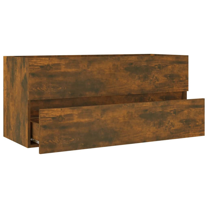Dulap chiuvetă, stejar fumuriu, 100x38,5x45 cm, lemn prelucrat - WALTI WALTI