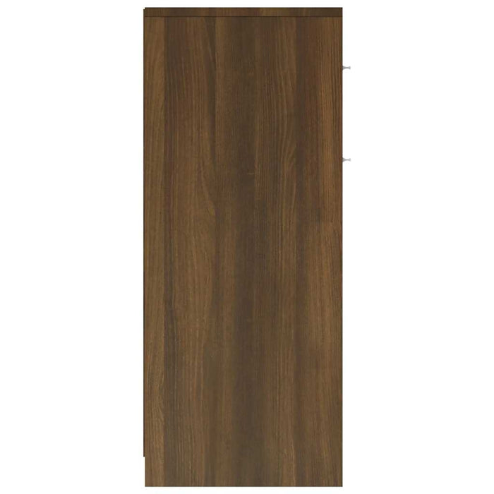 Dulap de baie, stejar maro, 60x33x80 cm, lemn prelucrat WALTI