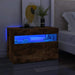 Comodă TV cu lumini LED, stejar fumuriu, 60x35x40 cm - WALTI WALTI