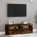 Comode TV cu lumini LED, 2 buc., stejar fumuriu, 60x35x40 cm - WALTI WALTI