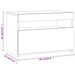 Comodă TV cu lumini LED, gri sonoma, 60x35x40 cm - WALTI WALTI