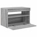 Comodă TV cu lumini LED, gri sonoma, 60x35x40 cm - WALTI WALTI