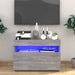 Comodă TV cu lumini LED, gri sonoma, 60x35x40 cm - WALTI WALTI