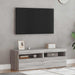 Comode TV cu lumini LED, 2 buc., gri sonoma, 60x35x40 cm - WALTI WALTI