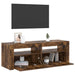 Comodă TV cu lumini LED, stejar fumuriu, 120x35x40 cm - WALTI WALTI