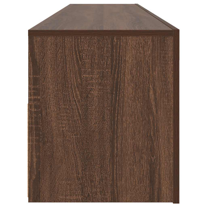 Comodă TV cu lumini LED, stejar maro, 120x35x40 cm WALTI