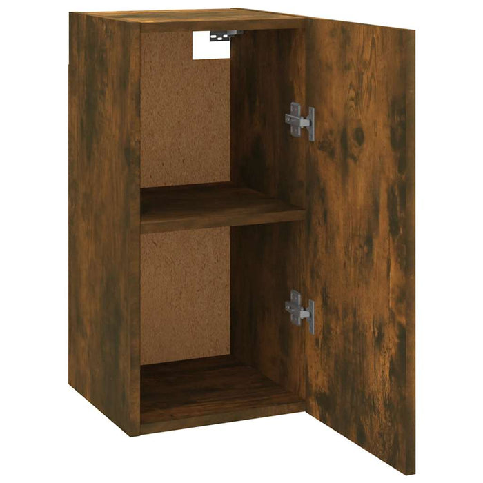 Comode TV, 2 buc., stejar fumuriu, 30,5x30x60 cm lemn prelucrat WALTI