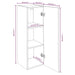 Comode TV, 2 buc., stejar fumuriu, 30,5x30x90 cm lemn prelucrat - WALTI WALTI