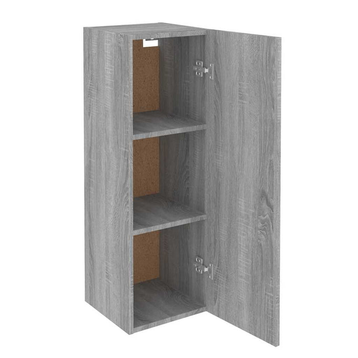 Comodă TV, gri sonoma, 30,5x30x90 cm, lemn prelucrat - WALTI WALTI