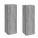 Comode TV, 2 buc., gri sonoma, 30,5x30x90 cm, lemn prelucrat - WALTI WALTI