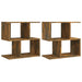 Noptiere, 2 buc., stejar fumuriu, 50x30x51,5 cm, lemn prelucrat - WALTI WALTI