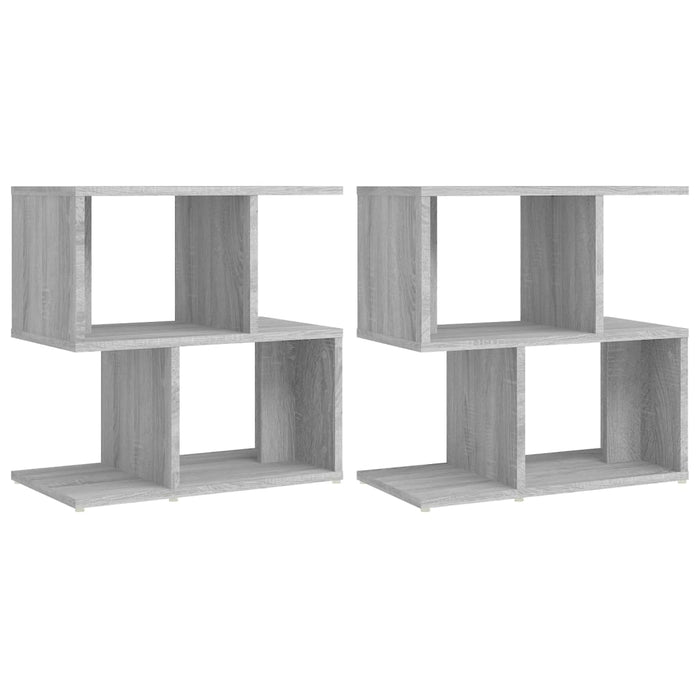 Noptiere, 2 buc., gri sonoma, 50x30x51,5 cm, lemn prelucrat - WALTI WALTI
