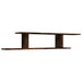 Raft TV montat pe perete stejar fumuriu 125x18x23 cm lemn - WALTI WALTI