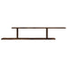 Raft TV montat pe perete stejar fumuriu 125x18x23 cm lemn - WALTI WALTI