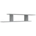 Raft TV montat pe perete gri sonoma 125x18x23 cm lemn - WALTI WALTI