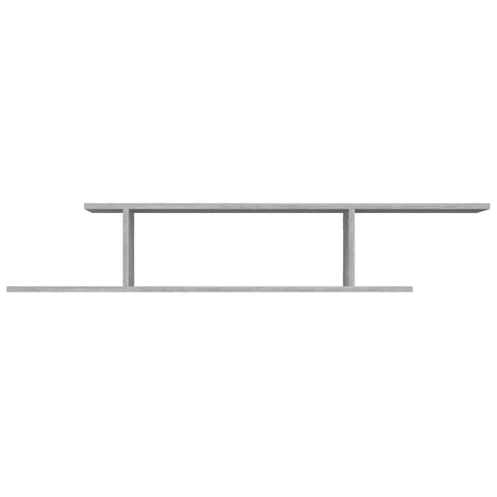 Raft TV montat pe perete gri sonoma 125x18x23 cm lemn - WALTI WALTI