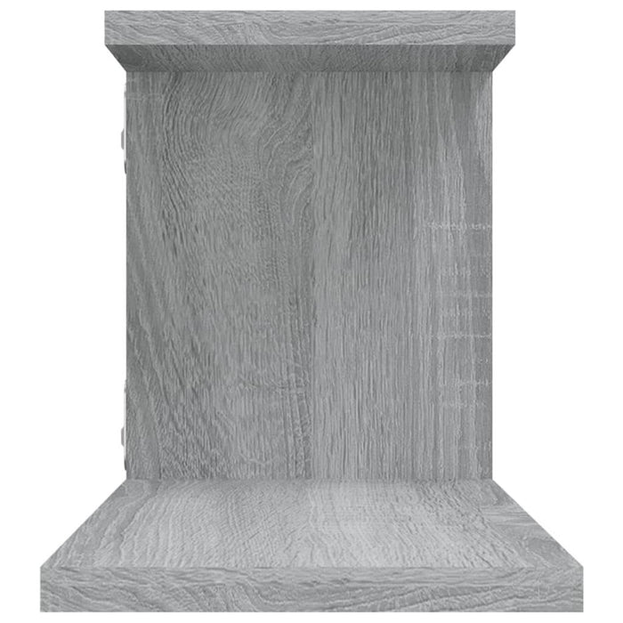 Raft TV montat pe perete gri sonoma 125x18x23 cm lemn - WALTI WALTI