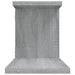 Raft TV montat pe perete gri sonoma 125x18x23 cm lemn - WALTI WALTI