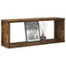 Rafturi de perete cub, 4 buc., stejar fumuriu 60x15x23 cm, lemn - WALTI WALTI