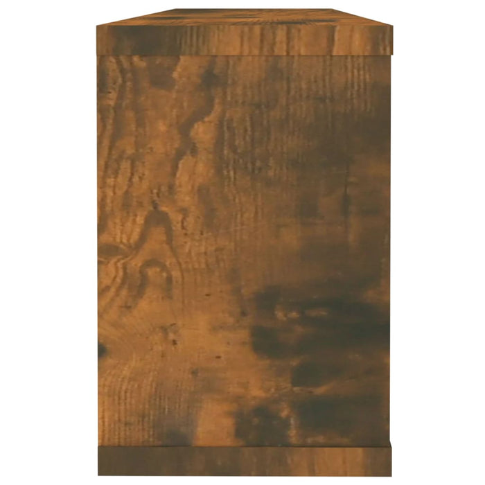 Rafturi de perete cub, 6 buc., stejar fumuriu 60x15x23 cm, lemn - WALTI WALTI