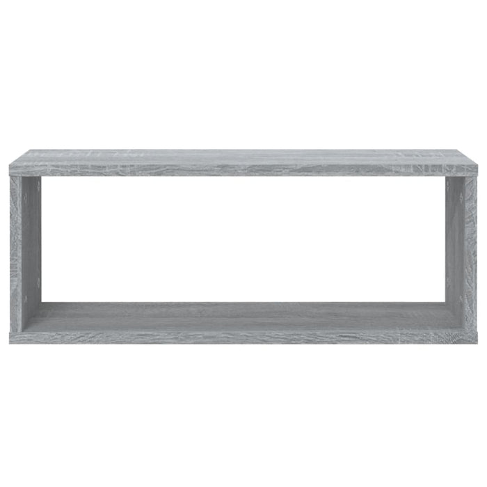 Rafturi de perete cub, 2 buc., gri sonoma, 60x15x23 cm, lemn - WALTI WALTI