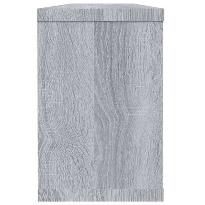 Rafturi de perete cub, 2 buc., gri sonoma, 60x15x23 cm, lemn - WALTI WALTI