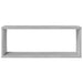 Rafturi de perete cub, 4 buc., gri sonoma, 60x15x23 cm, lemn - WALTI WALTI