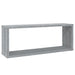 Rafturi de perete cub, 6 buc., gri sonoma, 60x15x23 cm, lemn - WALTI WALTI