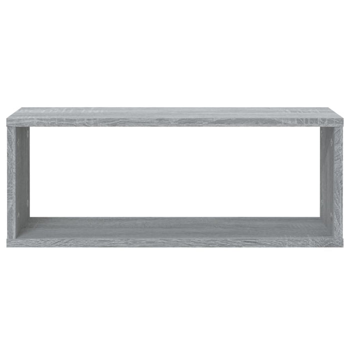 Rafturi de perete cub, 6 buc., gri sonoma, 60x15x23 cm, lemn - WALTI WALTI