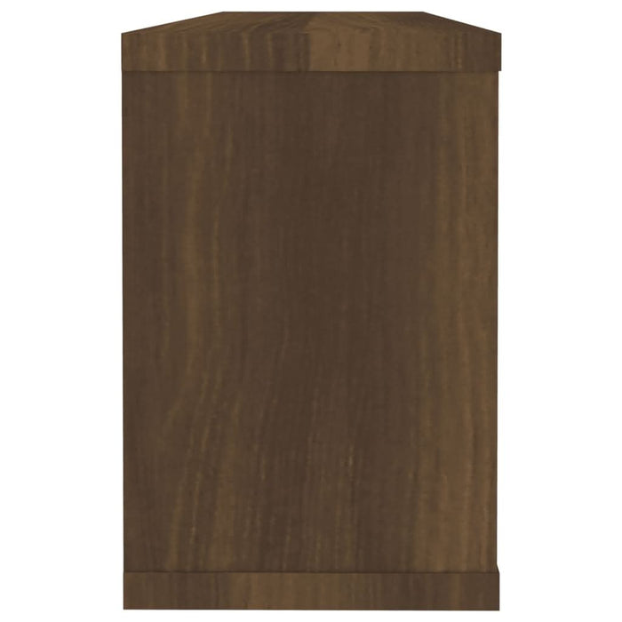 Rafturi de perete cub, 6 buc., stejar maro, 60x15x23 cm, lemn - WALTI WALTI