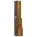 Dulap de baie, stejar afumat, 25x26,5x170 cm, lemn prelucrat - WALTI WALTI