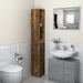 Dulap de baie, stejar afumat, 25x26,5x170 cm, lemn prelucrat - WALTI WALTI