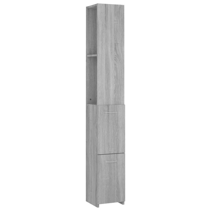 Dulap de baie, gri sonoma, 25x26,5x170 cm, lemn prelucrat - WALTI WALTI