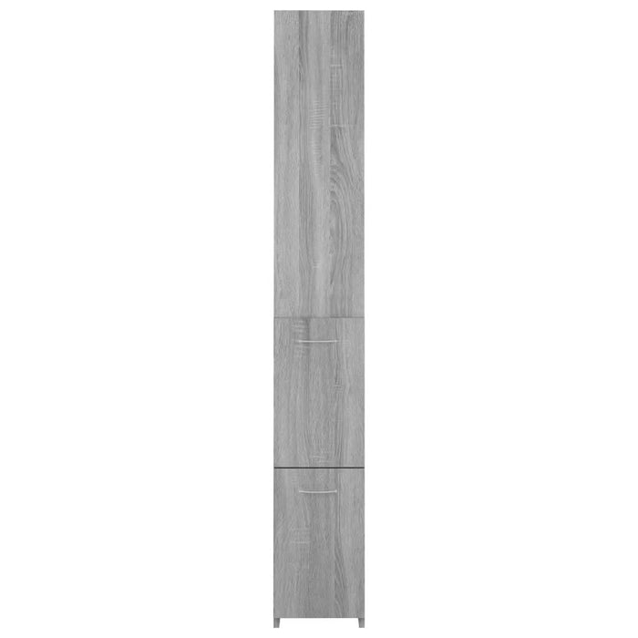 Dulap de baie, gri sonoma, 25x26,5x170 cm, lemn prelucrat - WALTI WALTI