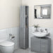Dulap de baie, gri sonoma, 25x26,5x170 cm, lemn prelucrat - WALTI WALTI