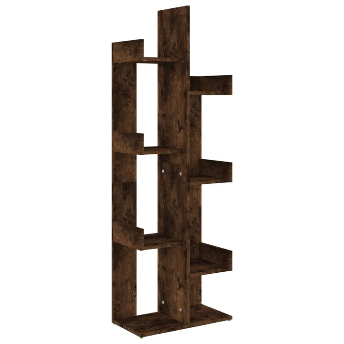 Bibliotecă, stejar fumuriu, 48x25,5x140 cm, lemn prelucrat - WALTI WALTI