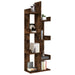 Bibliotecă, stejar fumuriu, 48x25,5x140 cm, lemn prelucrat - WALTI WALTI