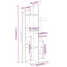 Bibliotecă, stejar fumuriu, 48x25,5x140 cm, lemn prelucrat - WALTI WALTI