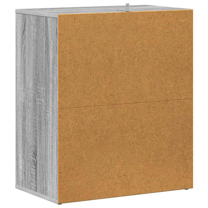 Pantofar, gri sonoma, 60x35x70 cm, lemn prelucrat - WALTI WALTI