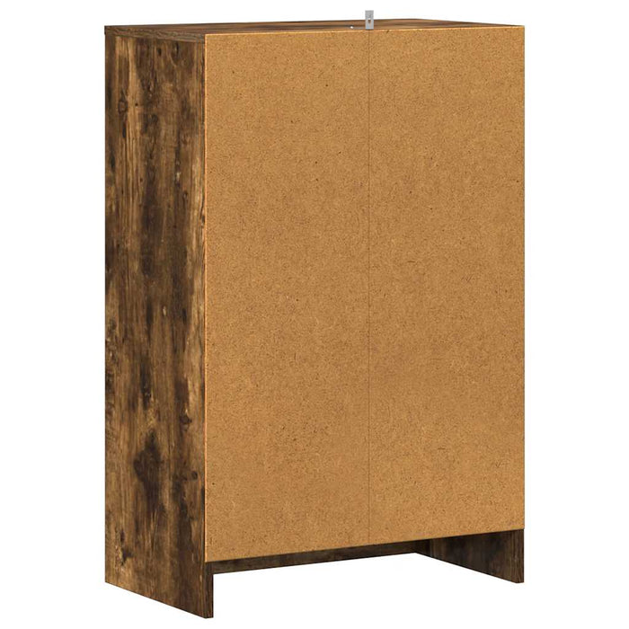 Pantofar, stejar fumuriu, 60x35x92 cm, lemn prelucrat - WALTI WALTI