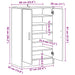 Pantofar, stejar fumuriu, 60x35x92 cm, lemn prelucrat - WALTI WALTI