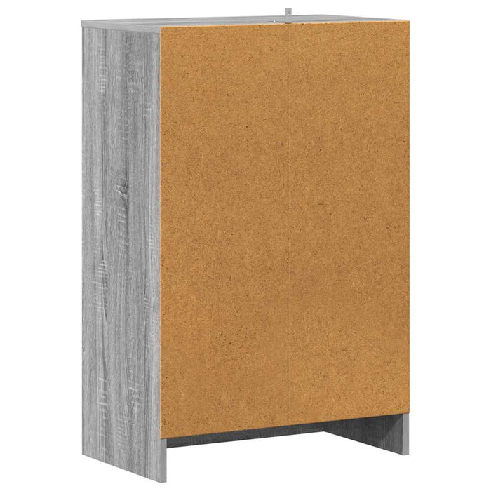 Pantofar, gri sonoma, 60x35x92 cm, lemn prelucrat - WALTI WALTI