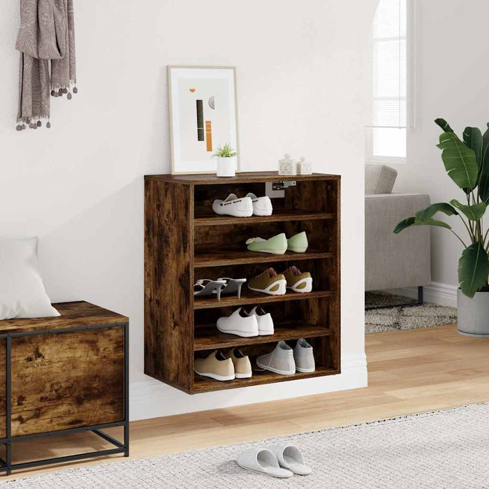 Pantofar, stejar fumuriu, 60x35x70 cm, lemn prelucrat - WALTI WALTI