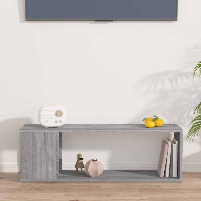 Comodă TV, sonoma gri, 100x24x32 cm, lemn prelucrat - WALTI WALTI