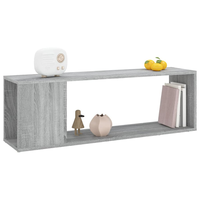 Comodă TV, sonoma gri, 100x24x32 cm, lemn prelucrat - WALTI WALTI